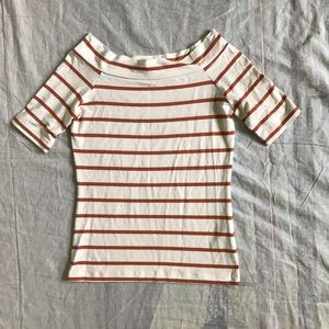 ASOS Striped Top With Off the Shoulder Neckline